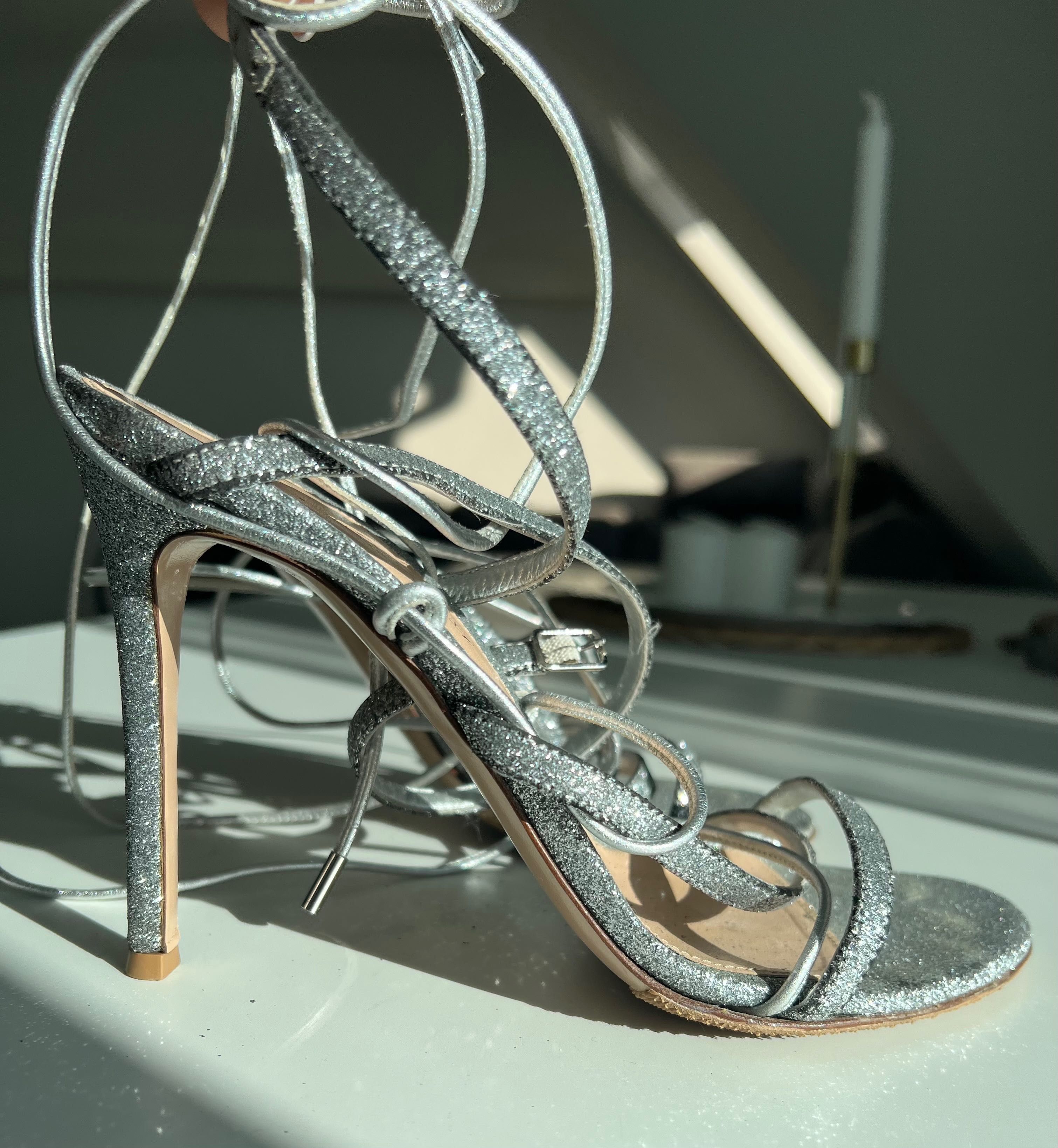 Gianvito Rossi - Оригинал - Ankle Strap Сандали размер 38.5