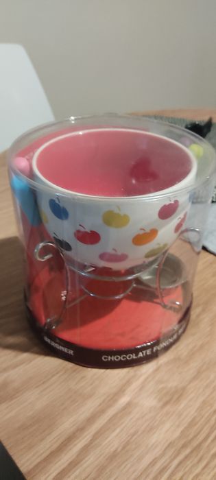 Set ciocolata - fondue - cu lumanare