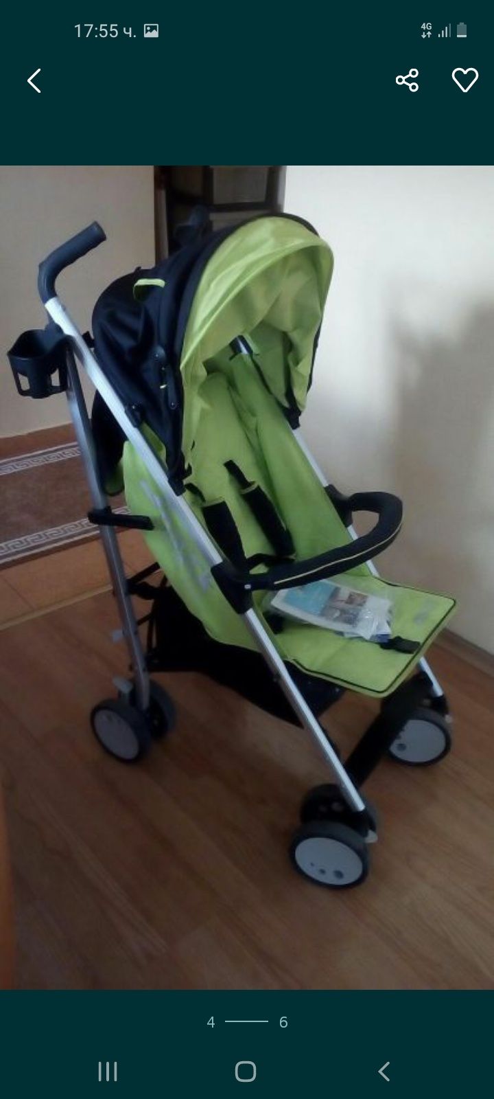 Намалям-Детска количка ХАУК с огромен сенник и чувалче за крачетата