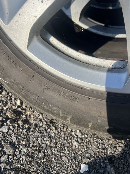 Jante aliaj audi 5x112 + cauciucuri iarna 205 55 16