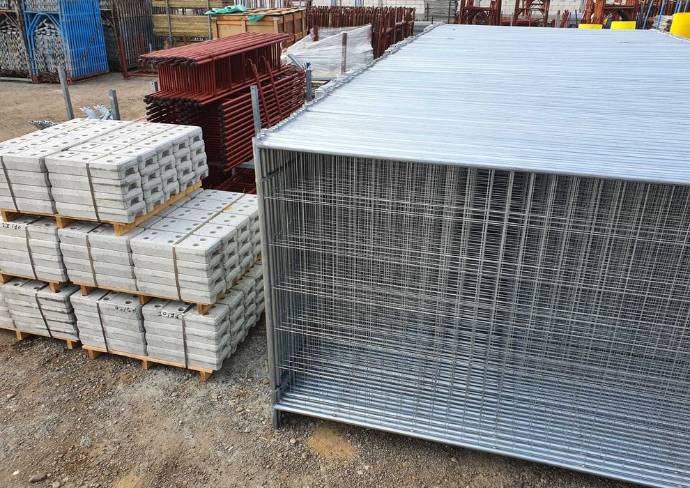 Gard mobil delimitare santier 3,50 m x 2 m, gard provizoriu