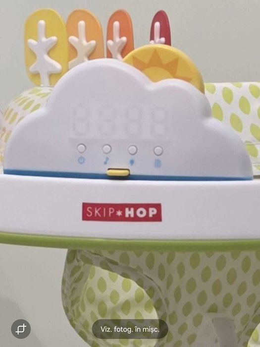 Jumper pliabil centru de activitati +4luni-12kg,scaun360°,sunete,lumin