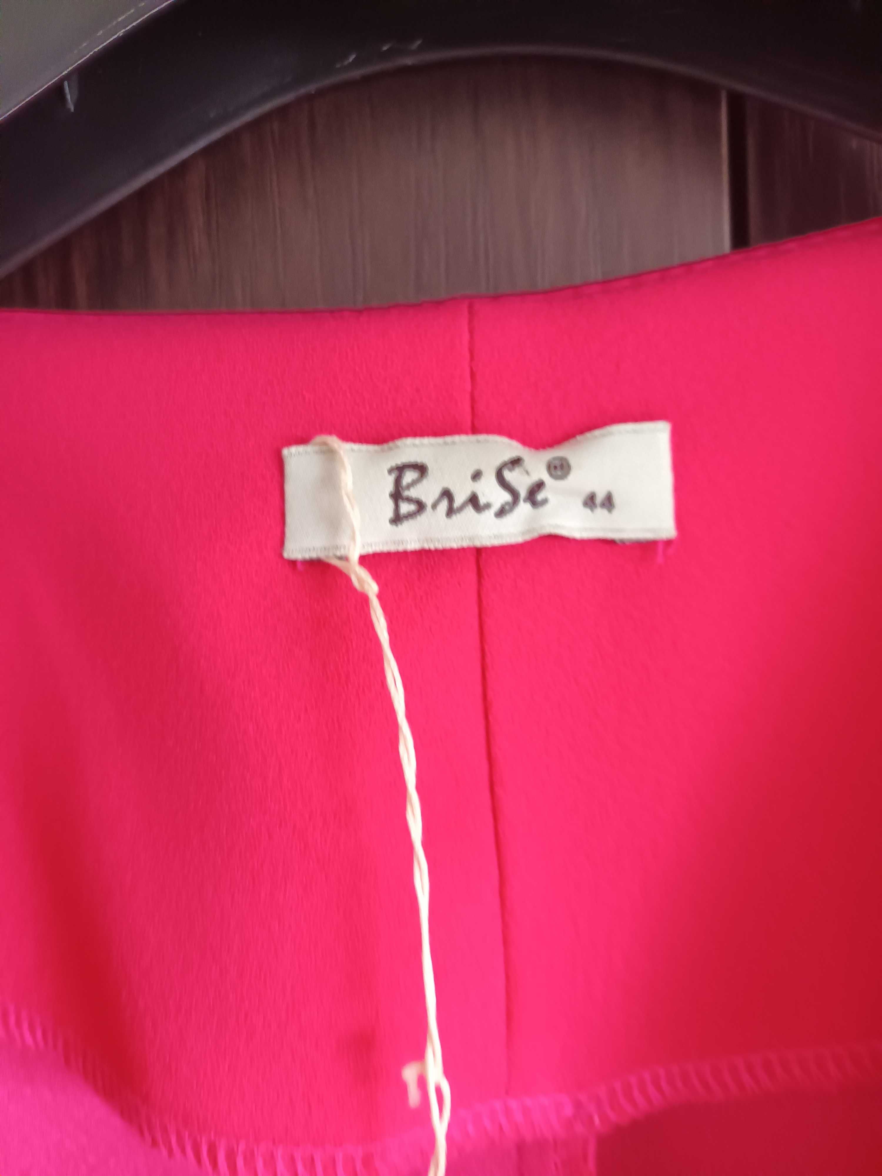 Rochie fucsia Brisé elegantă cu broderie ,