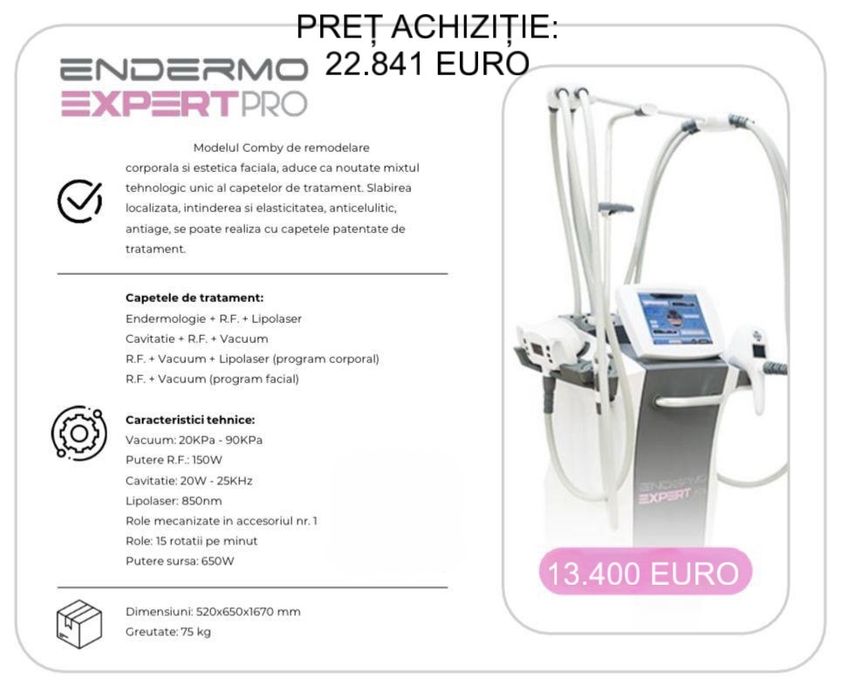 Aparat remodelare corporala si estetica faciala Endermo Expert Pro