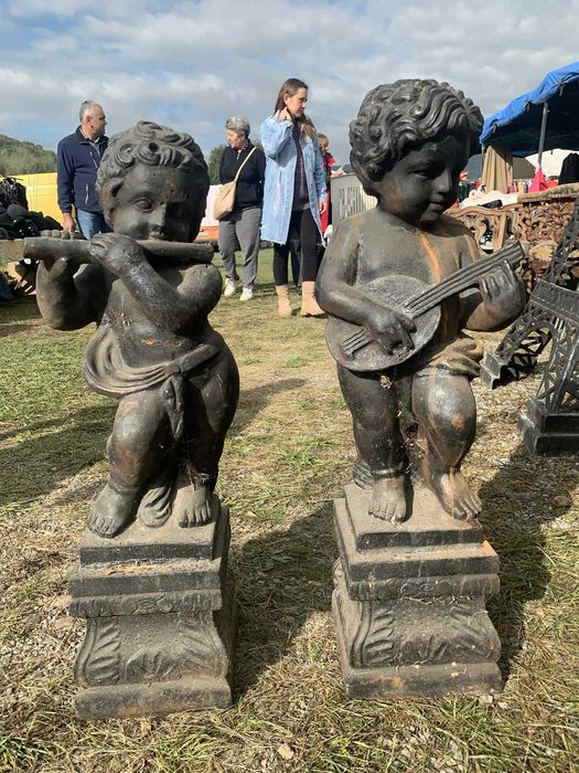 Statuie de gradina ingeras din fonta