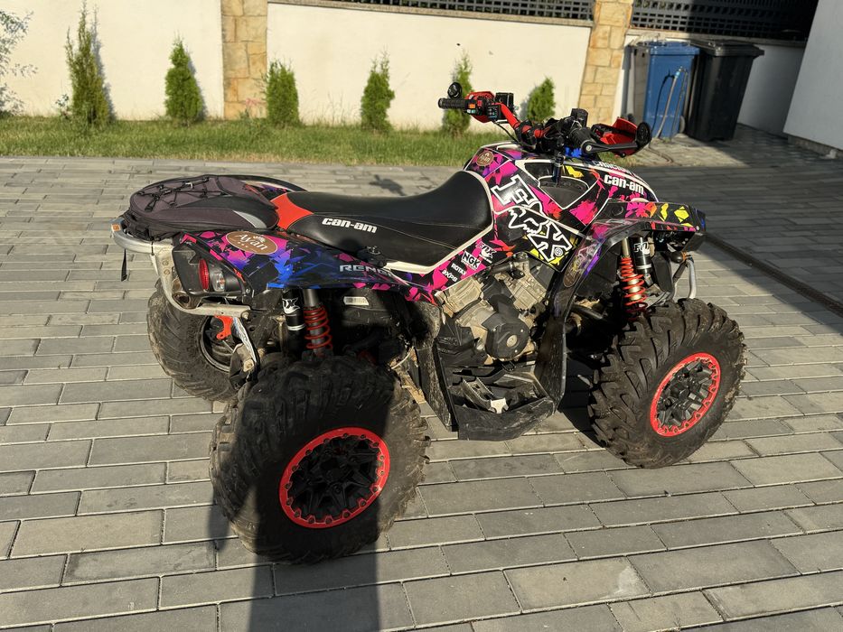 Atv Can Am Renegade 650,an 2017,inmatr.nr. Negru, folosit pe strada