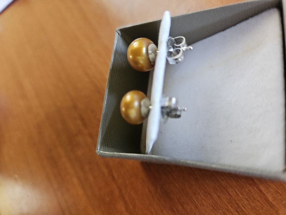 Обици от култивирани перли