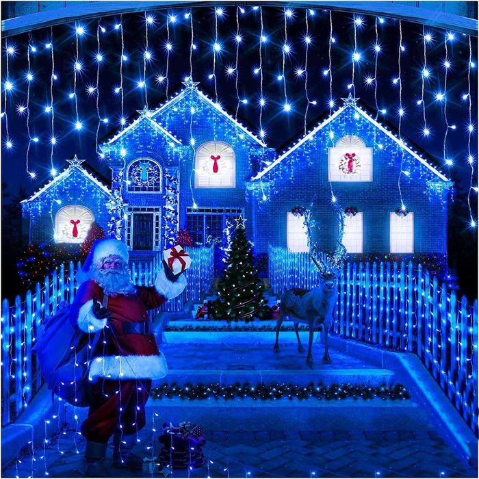 Instalatie Turturi T500B, 500 LED-uri, Albastre, 20 metri