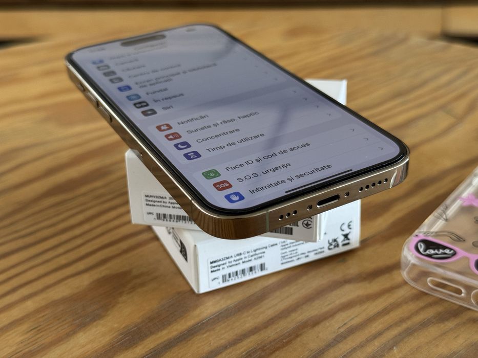 iPhone 14 PRO Gold•128GB•Neverlocked•5G-FARA SCHIMBURI