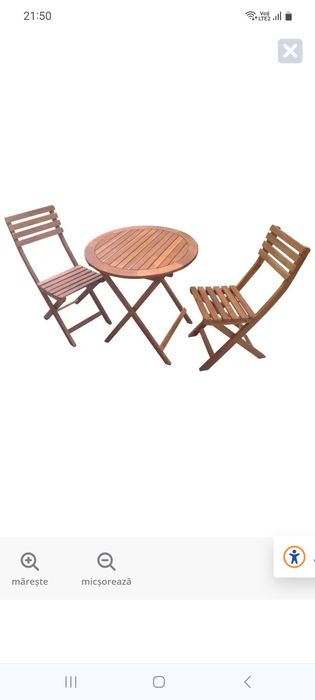 Set măsuță rotundă