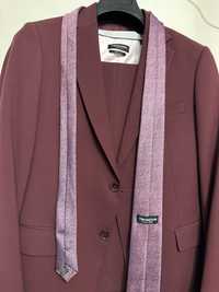 Официален костюм цвят бордо- пълен комплект