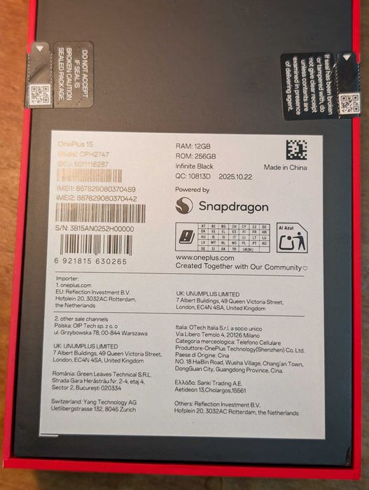 OnePlus 15 - Глобална версия!
