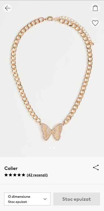 Colier auriu H&M