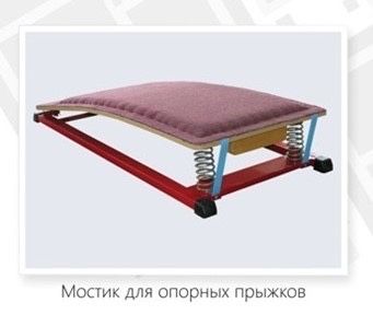 Югуриб келиб сакраш учун куприкча/Мостик для опорных прижков