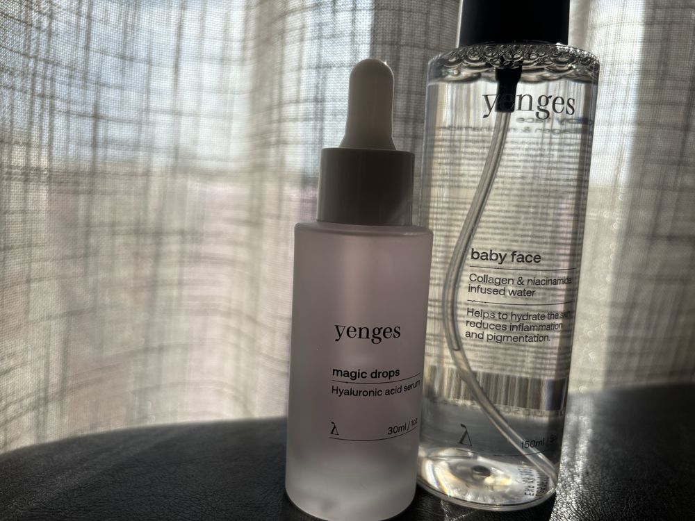 Yenges cosmetics - вода за лице и серум
