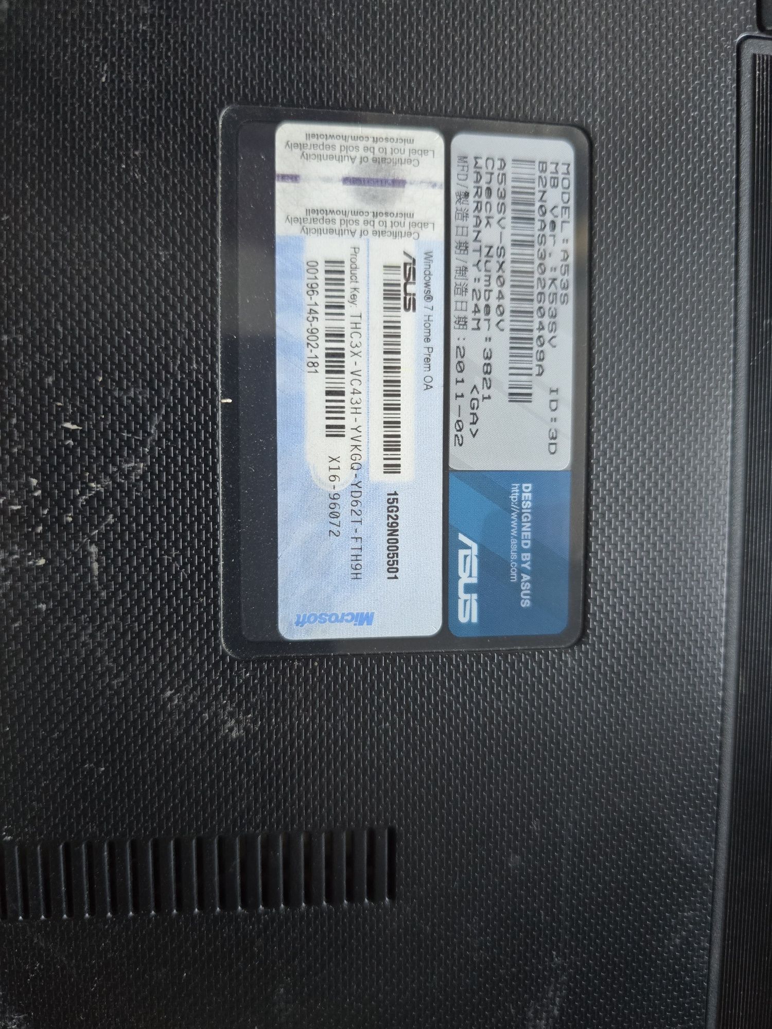 Лаптоп asus a53s bluray