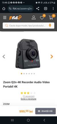 Zoom Q2n-4K Recorder Audio Video Portabil 4K