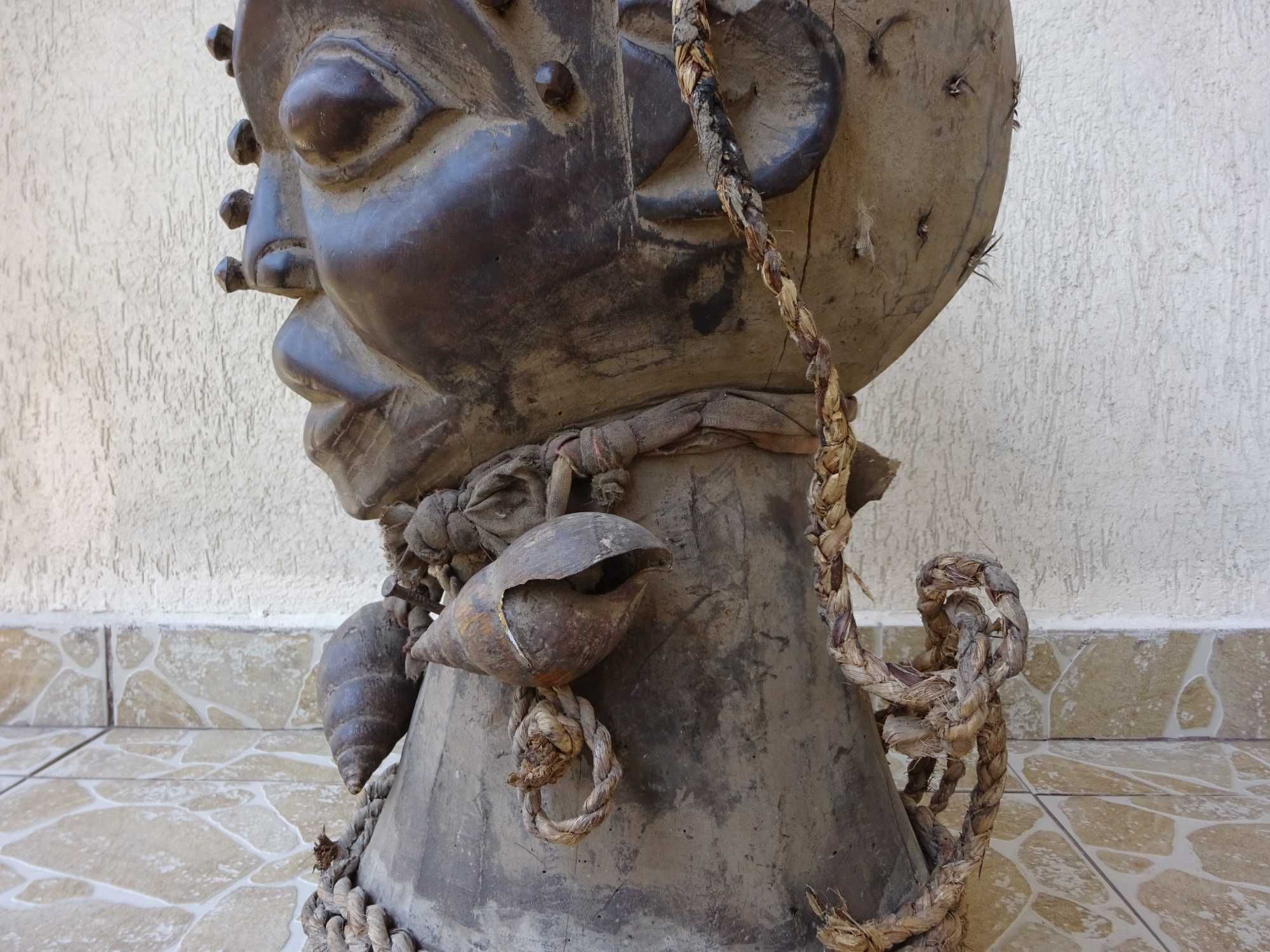 Unicat | Statueta africana Songye/Luba | Congo | Piesa Veche de Muzeu