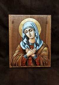 Икона Свети Мина, Богородица.
