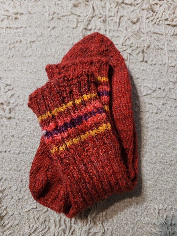 Вълнени чорапи (терлици) Ръчно плетени