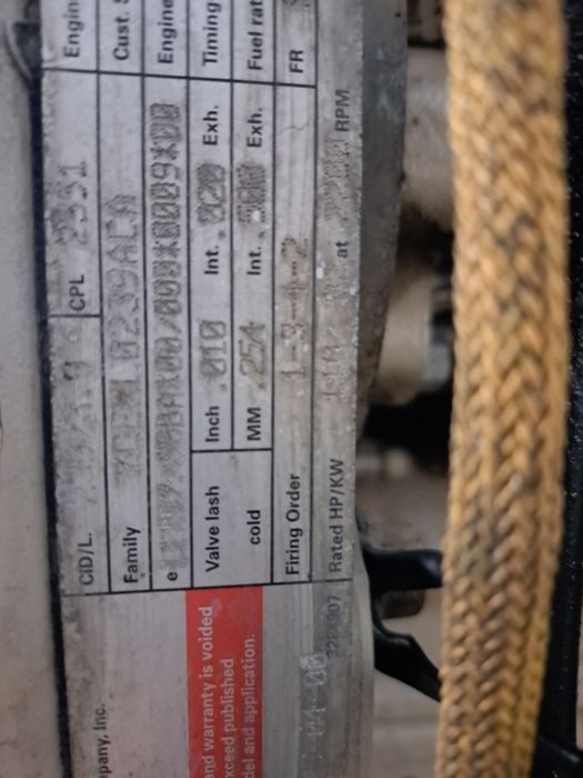 Cummins 83.9-C motor.              
If you are interested, please con.