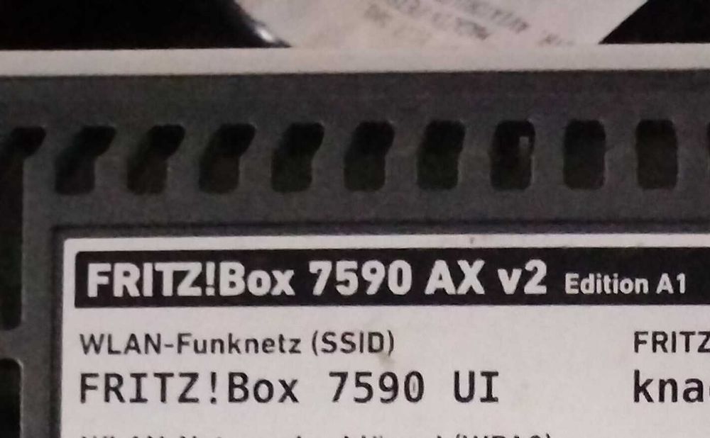 Router modem Fritz box  7590 Ax wifi 6