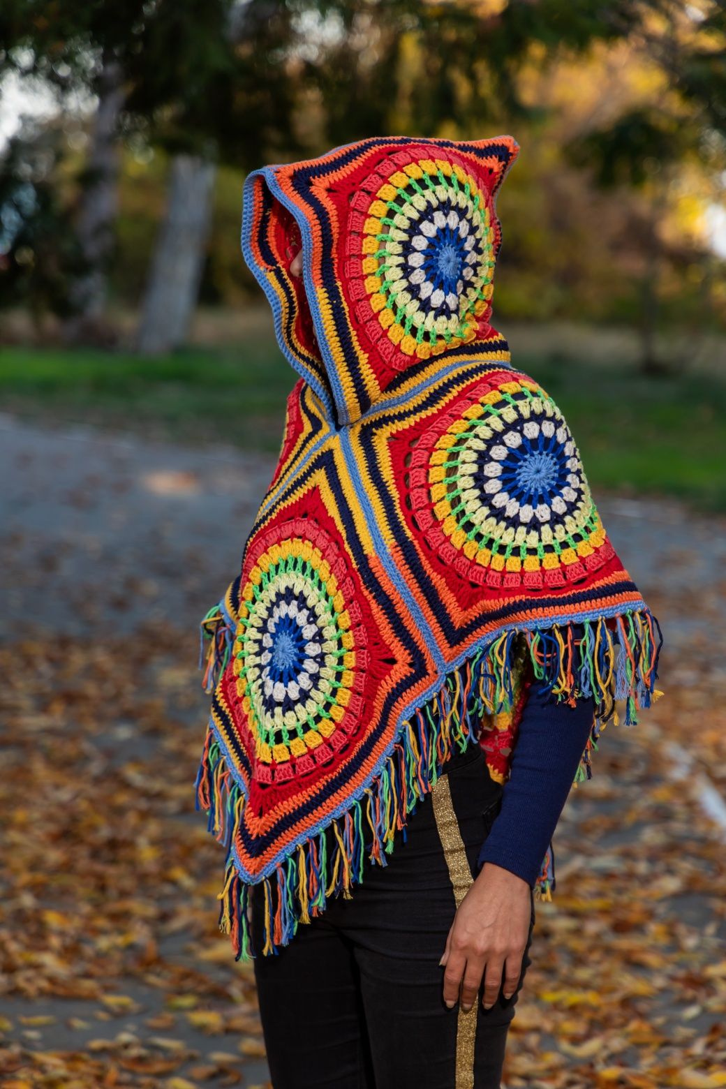 Poncho croșetat hand made