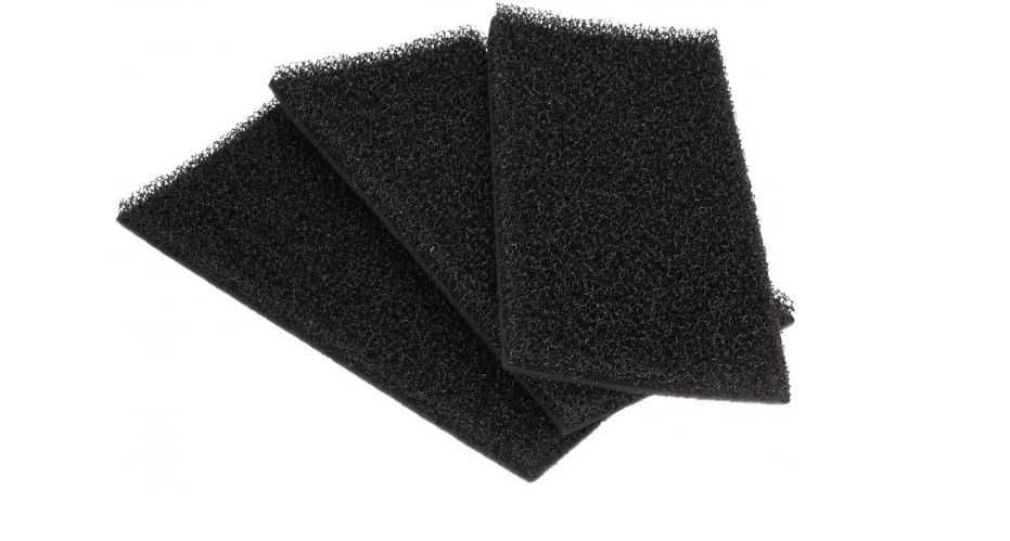 Set 3 filtre cu burete pentru uscator rufe 230 x 110 x 14 mm Whirlpool