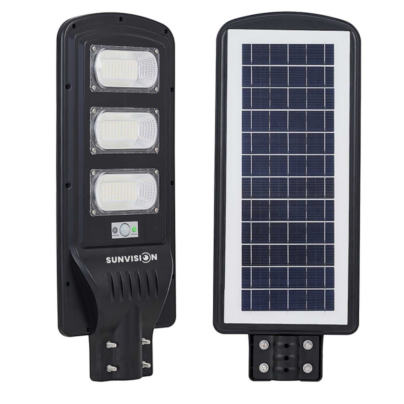 Мощна Тройна Соларна лампа за външен монтаж COB LED 1350W