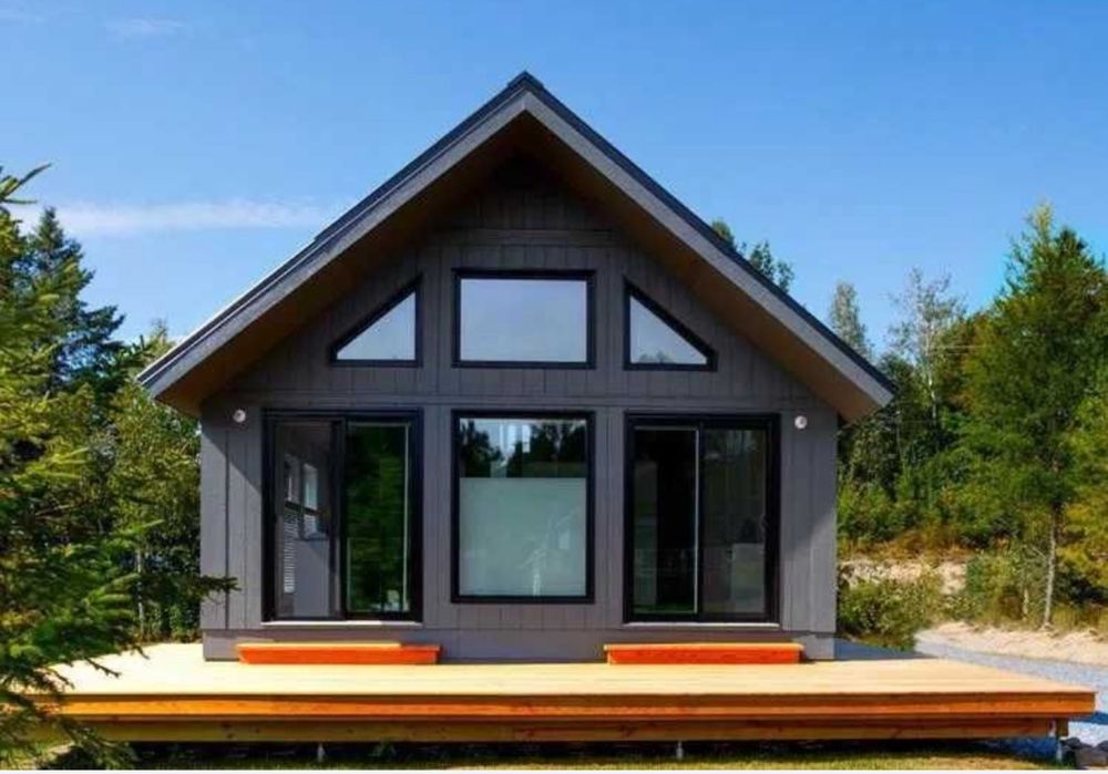 Case pe structură metalică