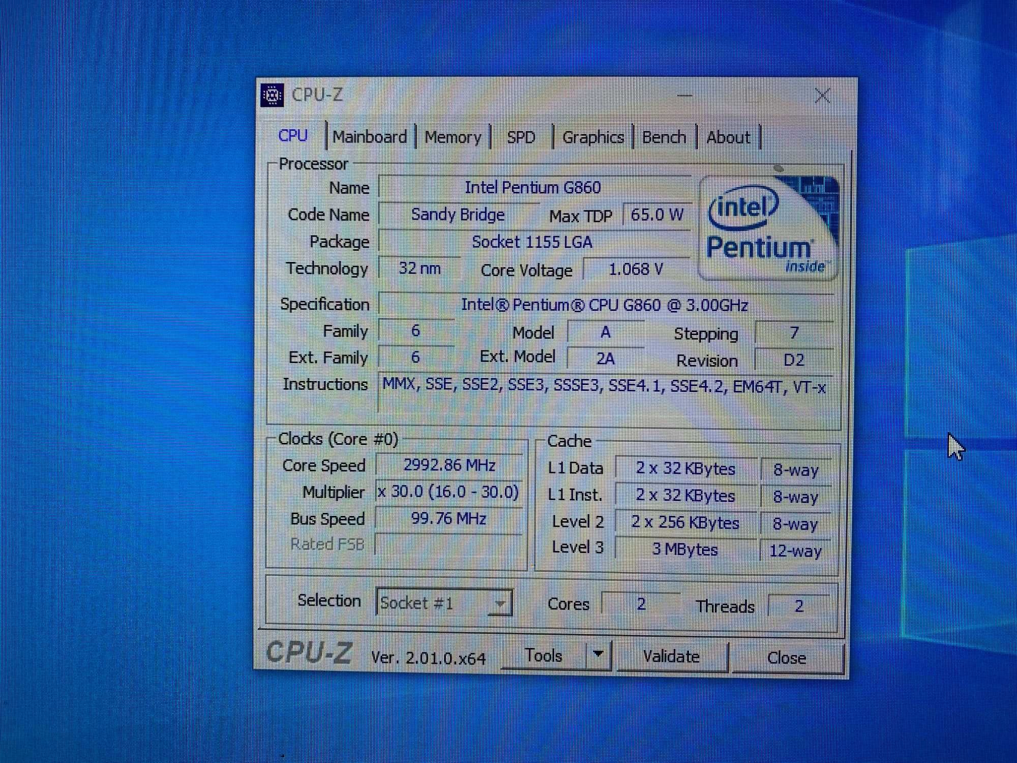 Компютър pentium 3Ghz/RAM8GB DDR3/HDD1000GB SATA/Video1GB+Монитор