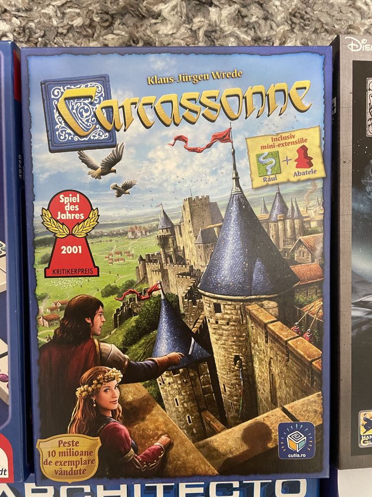 Vand: Carcassonne x2, intrebari de cultura generala, architecto,Domino