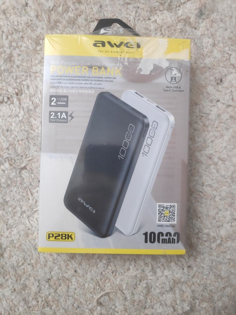 Power bank "awel" новый 10000mah