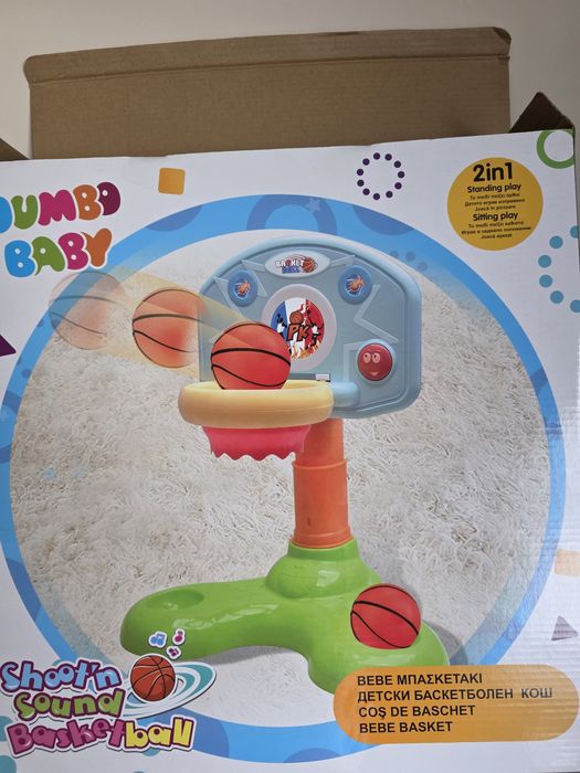 Баскетболен кош с музика за бебета