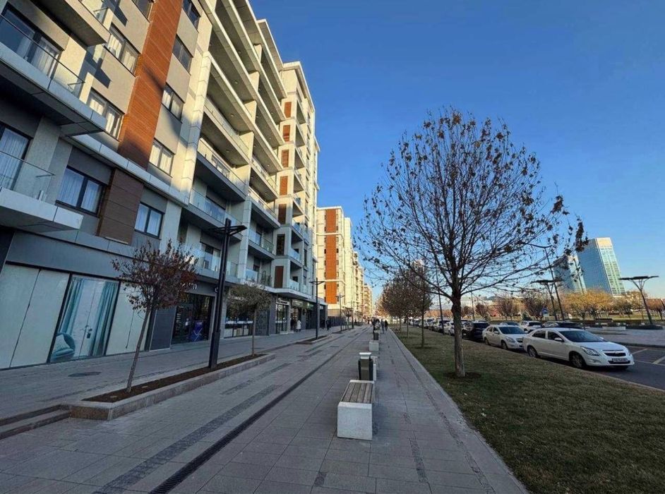 Tashkent City ЖК Gardens Коммерческое помещение, 139м2. Первая линия