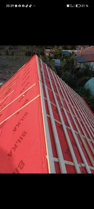 Reparatii acoperișuri și izolație carton bituminos