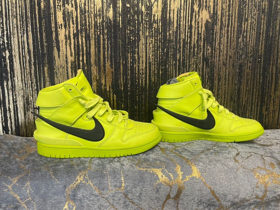 Adidași Nike x Ambush Dunk High - Volt/Black - Editie Limitată