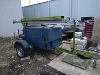 generator diesel 5.3 kva pe roti cu turn de iluminat inmatriculat