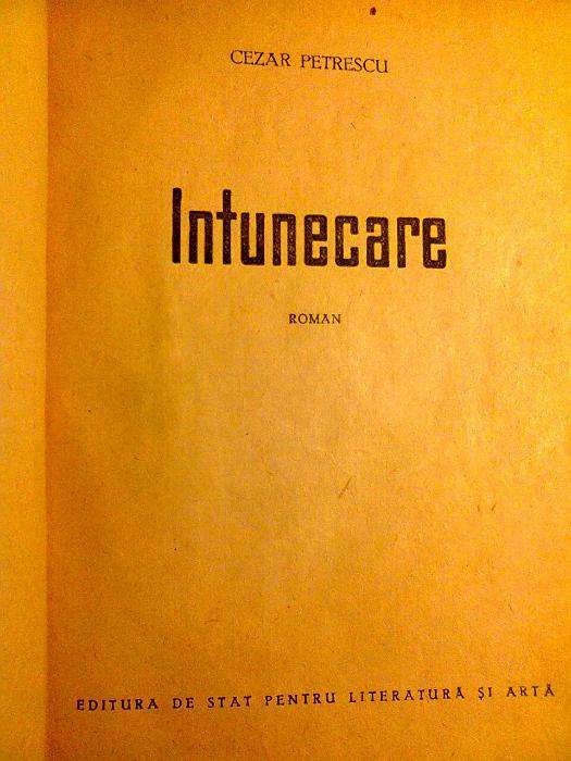 Carte bibliofila rara - Cezar Petrescu - Intunecare - anii '30