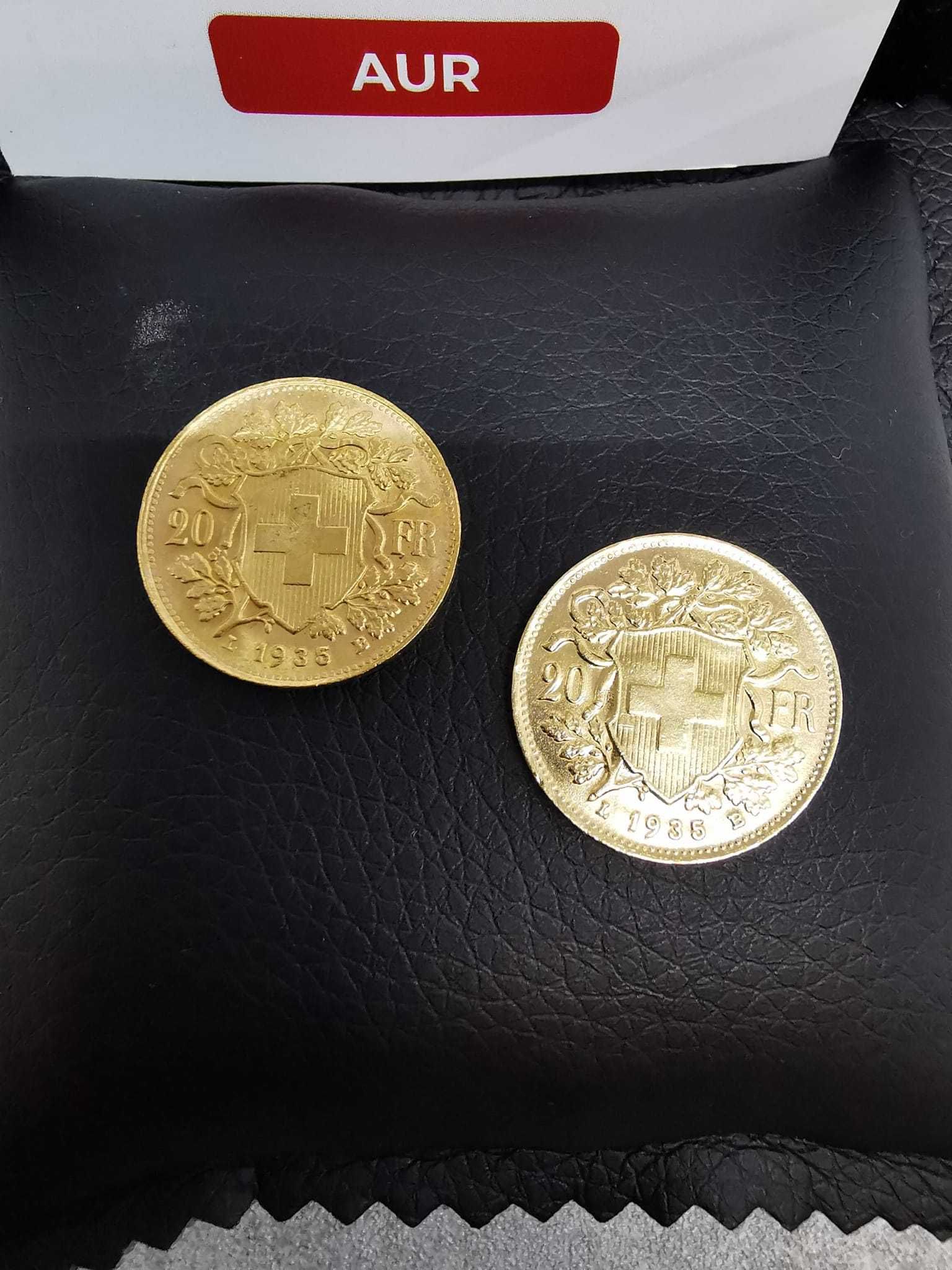 Moneda Aur 6.45g (21.6K)(AG26 Tudor 2) 20 de franci Helvetia