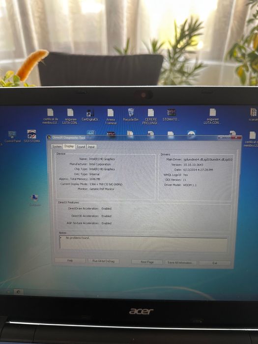 laptop acer albastru