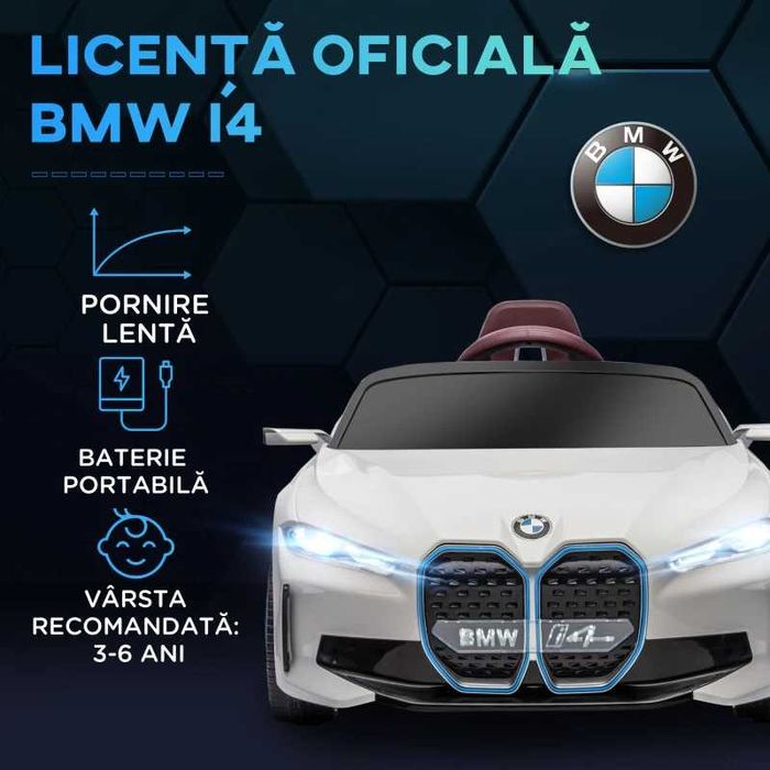 Masinuta Electrica pentru Copii BMW i4 cu Licenta