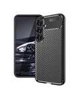 Samsung A12/A14/A13/A15/A05/A05S/A06/A06S Husa Carbon Lucioasa Neagra