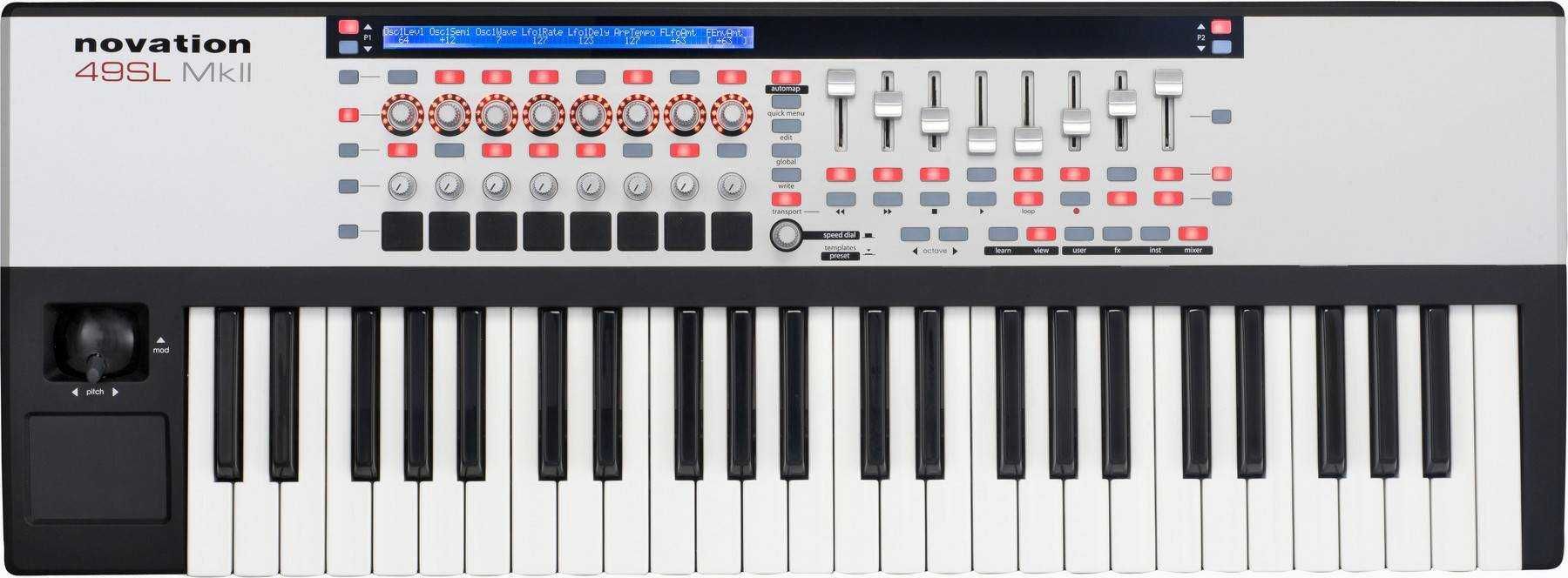 Продам MIDI клавиатуру Novation 49 SL MKII