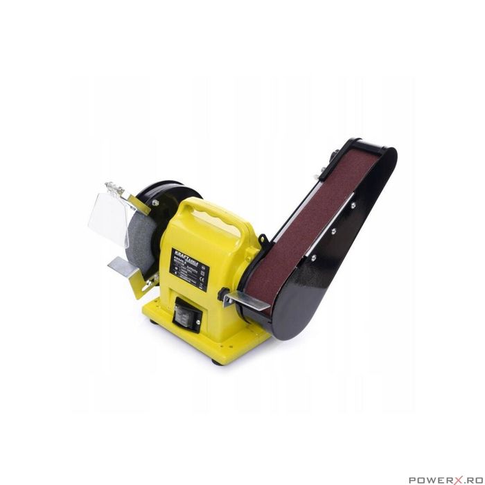 Polizor cu piatra si banda abraziva smirghel, 1800 W, 220V, Kraft