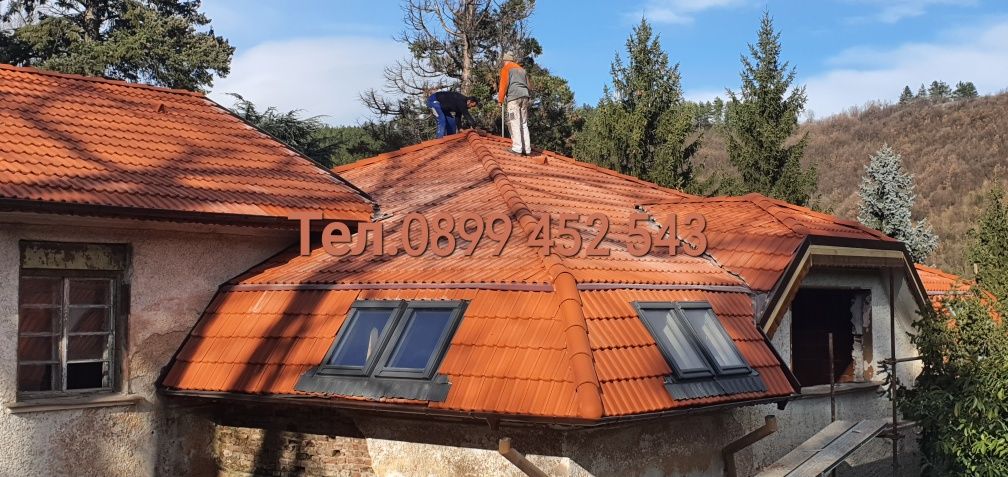 Ремонт на покриви Навеси Беседки Хидроизолация Смяна на Олуци Костенец