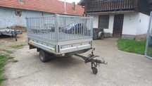 Remorca 1200kg platforma cu grilaj metalic