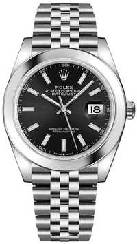 Часовник Rolex 41 Datejust Steel Black Dial Jubilee