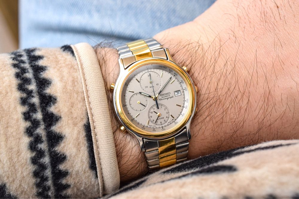 Seiko Speedy two tone alarm 1989 impecabil