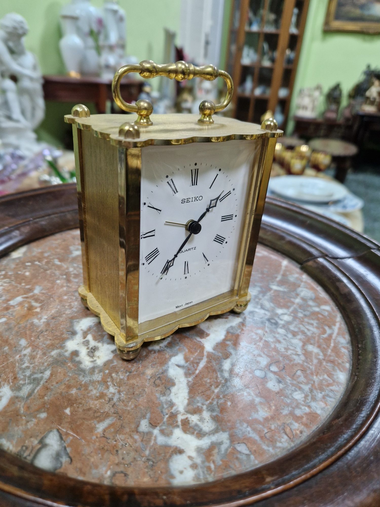 Рядък японски будилник от месинг- Seiko